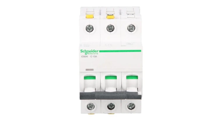 Wyłącznik nadprądowy 3P C 13A 6kA AC iC60N-C13-3 Acti9 A9F04313