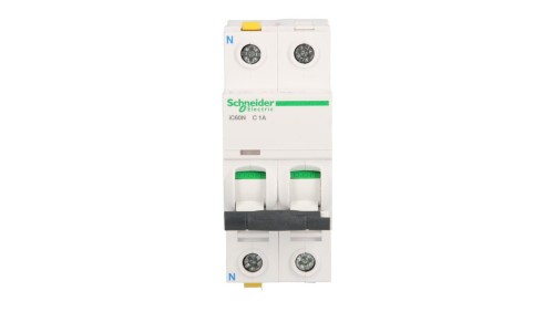 Wyłącznik nadprądowy 1P+N C 1A 6kA AC iC60N-C1-1N Acti9 A9F04601