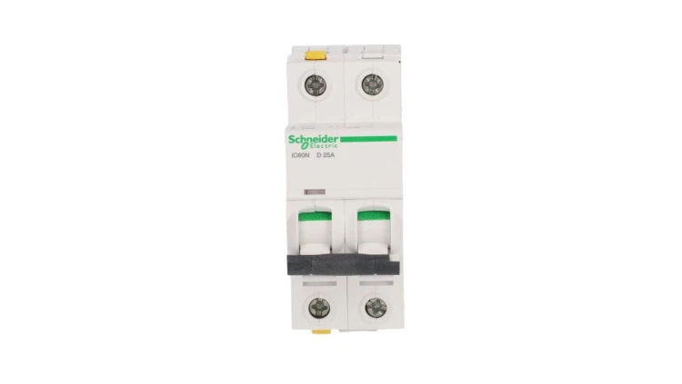 Wyłącznik nadprądowy 2P D 25A 6kA AC iC60N-D25-2 Acti9 A9F05225