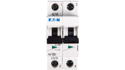 Wyłącznik nadprądowy 2P C 2A 15kA AC FAZ C2/2 278748