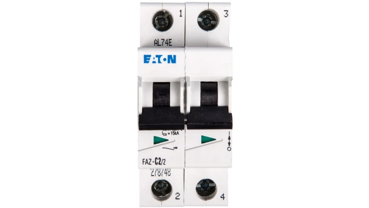 Wyłącznik nadprądowy 2P C 2A 15kA AC FAZ C2/2 278748