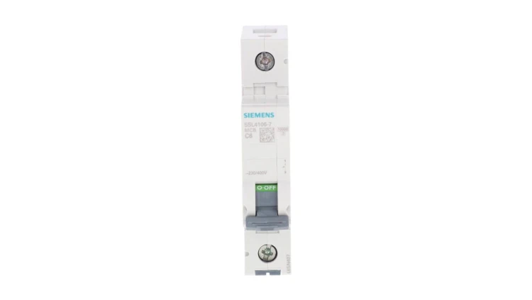 Wyłącznik nadprądowy 1P C 6A 10kA AC SENTRON 5SL4106-7