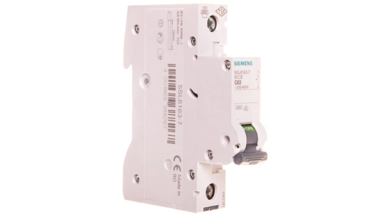 Wyłącznik nadprądowy 1P C 63A 6kA AC SENTRON 5SL6163-7