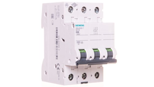Wyłącznik nadprądowy 3P C 20A 6kA AC SENTRON 5SL6320-7