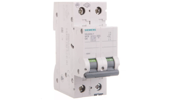 Wyłącznik nadprądowy 2P C 4A 6kA AC SENTRON 5SL6204-7