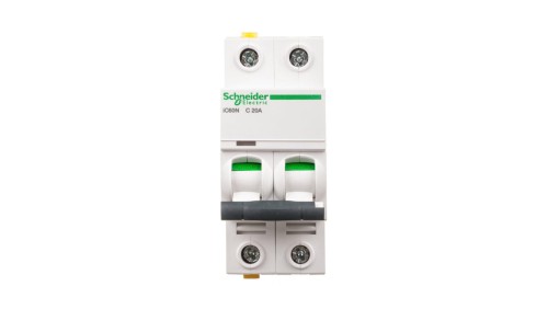 Wyłącznik nadprądowy 2P C 20A 6kA AC iC60N-C20-2 Acti9 A9F04220