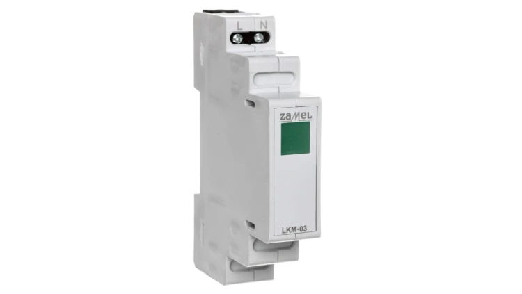 Lampka modułowa 1-fazowa zielona 230V LED LKM-03-20 EXT10000045