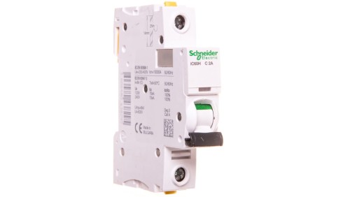 Wyłącznik nadprądowy 1P C 2A 10kA AC iC60H-C2 Acti9 A9F07102