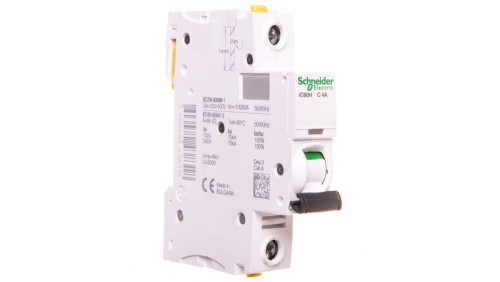 Wyłącznik nadprądowy 1P C 4A 10kA AC iC60H-C4 Acti9 A9F07104