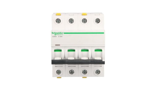 Wyłącznik nadprądowy 4P C 20A 10kA AC iC60H-C20-4 Acti9 A9F07420