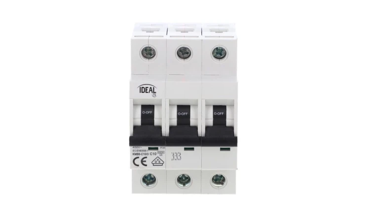 Wyłącznik nadprądowy 3P C 10A 6kA AC KMB6-C10/3 VDE 23163