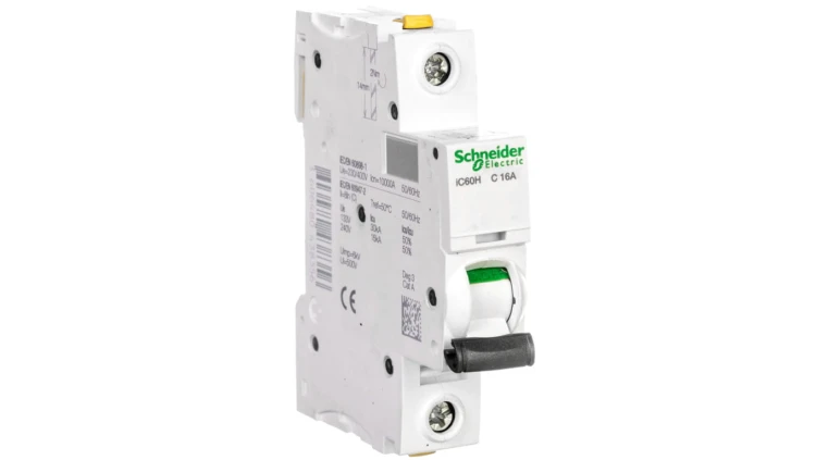 Wyłącznik nadprądowy 1P C 16A 10kA AC iC60H-C16 Acti9 A9F07116