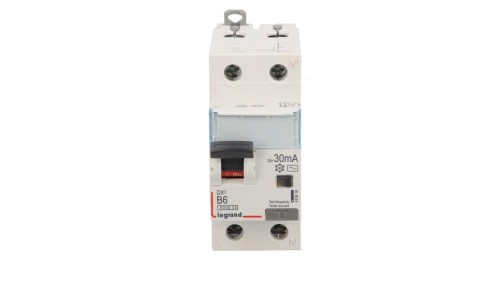 Wyłącznik różnicowo-nadprądowy 2P 6A B 0,03A typ AC P312 DX3 410918
