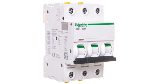 Wyłącznik nadprądowy 3P C 25A 10kA AC iC60H-C25-3 Acti9 A9F07325