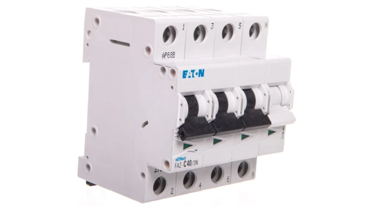 Wyłącznik nadprądowy 3P+N C 40A 15kA AC FAZ C40/3N 278979