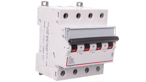 Wyłącznik nadprądowy 4P C 50A 6kA AC DX3 407933