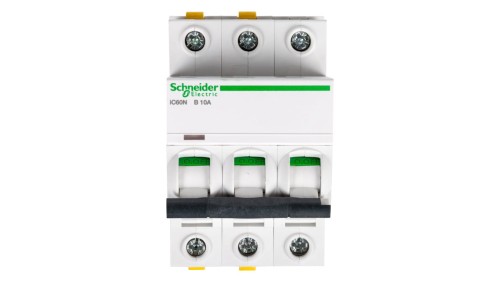 Wyłącznik nadprądowy 3P B 10A 6kA AC iC60N-B10-3 Acti9 A9F03310