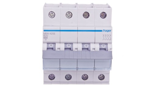 Wyłącznik nadprądowy 4P B 20A 6kA AC MBN420E