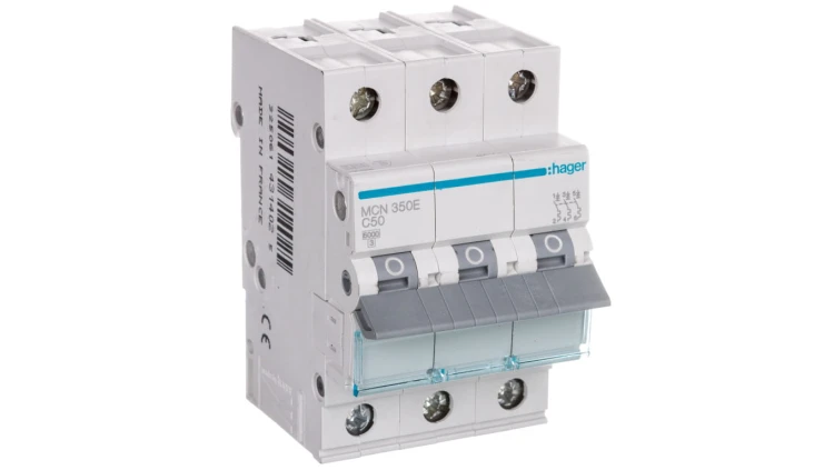 Wyłącznik nadprądowy 3P C 50A 6kA AC MCN350E