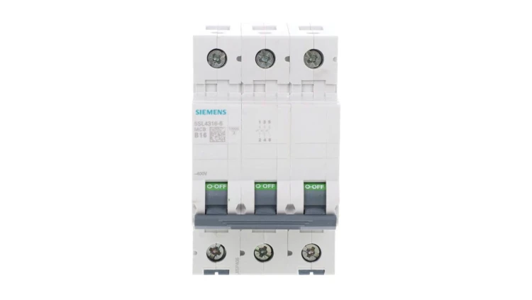 Wyłącznik nadprądowy 3P B 16A 10kA AC SENTRON 5SL4316-6