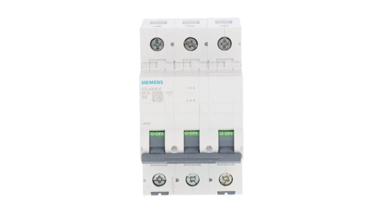 Wyłącznik nadprądowy 3P B 6A 10kA AC SENTRON 5SL4306-6