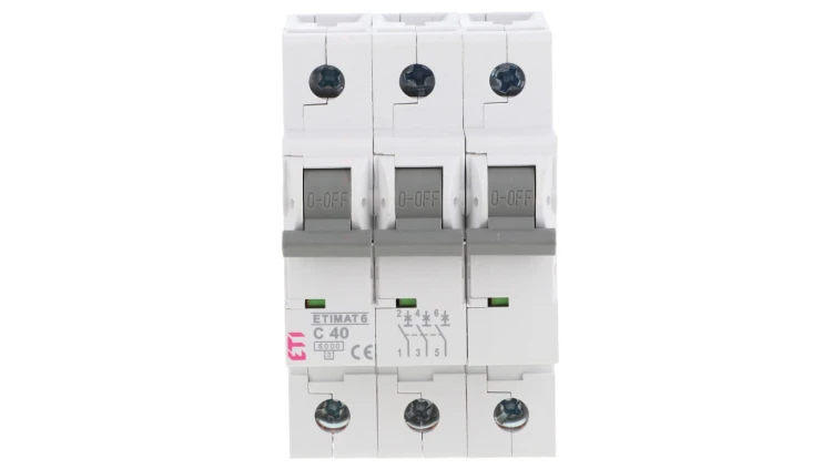 Wyłącznik nadprądowy 3P C 40A 6kA AC ETIMAT 6 002145520