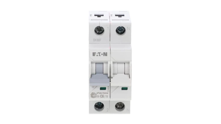 Wyłącznik nadprądowy 1P+N C 6A 6kA AC xPole Home HN-C6/1N 194848