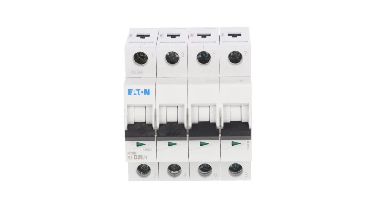 Wyłącznik nadprądowy 4P D 25A 6kA AC PL6-D25/4 166546
