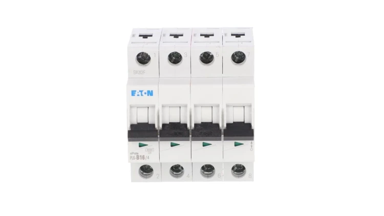 Wyłącznik nadprądowy 4P B 16A 6kA AC PL6-B16/4 166494
