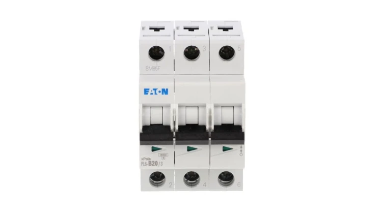 Wyłącznik nadprądowy 3P B 20A 6kA AC PL6-B20/3 286590