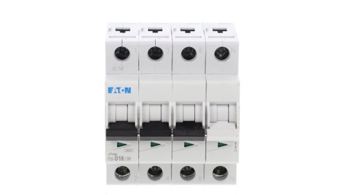 Wyłącznik nadprądowy 3P+N D 16A 6kA AC PL6-D16/3N 165035