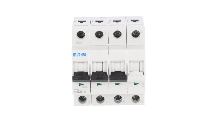 Wyłącznik nadprądowy 3P+N D 32A 6kA AC PL6-D32/3N 165042