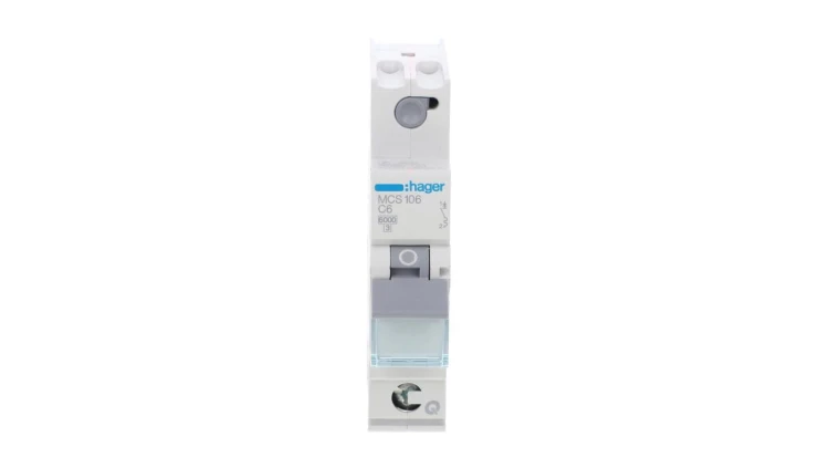 Wyłącznik nadprądowy 1P C 6A 6kA AC QuickConnect MCS106