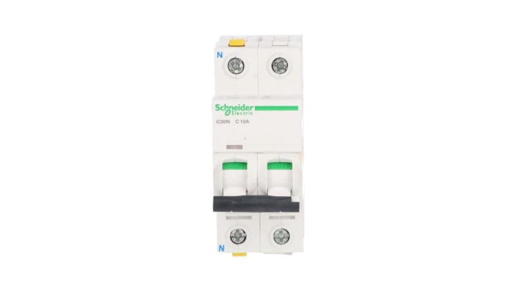 Wyłącznik nadprądowy 1P+N C 10A AC 6kA iC60N-C10-1N Acti9 A9F04610
