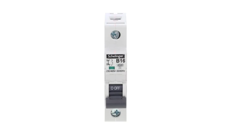 Wyłącznik nadprądowy 1P B 16A 4,5kA AC SCHELINGER A02-G7-1P-B16