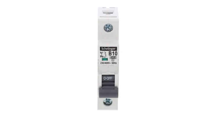 Wyłącznik nadprądowy 1P B 10A 4,5kA AC SCHELINGER A02-G7-1P-B10
