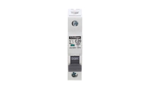 Wyłącznik nadprądowy 1P C 20A 4,5kA AC SCHELINGER A02-G7-1P-C20