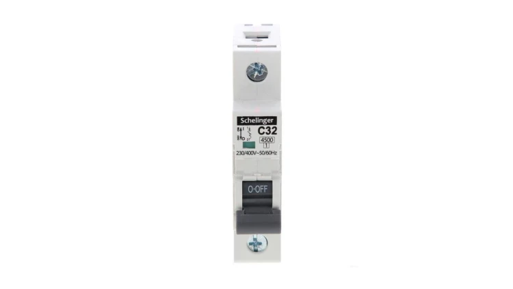 Wyłącznik nadprądowy 1P C 32A 4,5kA AC SCHELINGER A02-G7-1P-C32