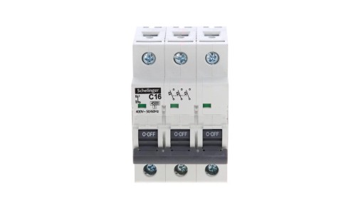 Wyłącznik nadprądowy 3P C 16A 4,5kA AC SCHELINGER A02-G7-3P-C16