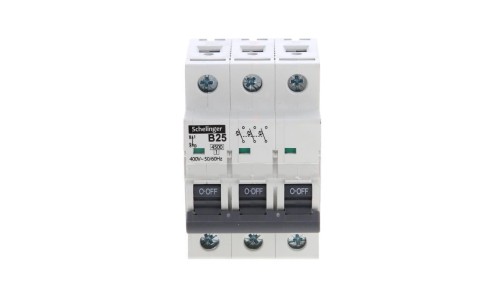 Wyłącznik nadprądowy 3P B 25A 4,5kA AC SCHELINGER A02-G7-3P-B25