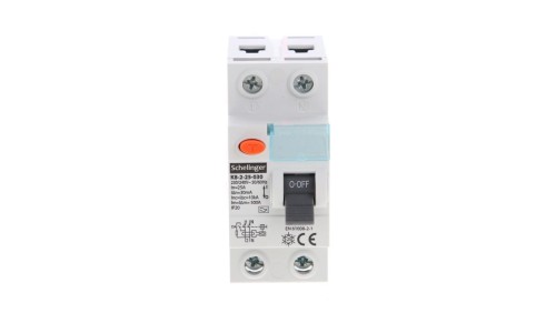 WYŁĄCZNIK RÓŻNICOWOPRĄDOWY A 2P 25A 30mA SCHELINGER A03-K8-2-25-030