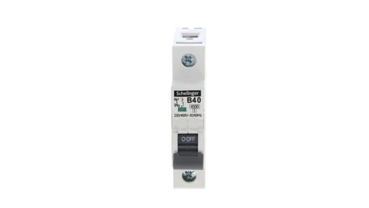 Wyłącznik nadprądowy 1P B 40A 4,5kA AC SCHELINGER A02-G7-1P-B40