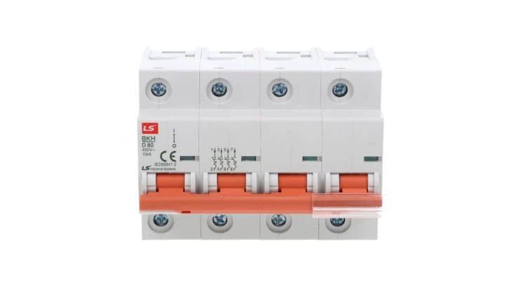 Wyłącznik nadprądowy 4P D 80A 10kA AC BKH 06110366R0