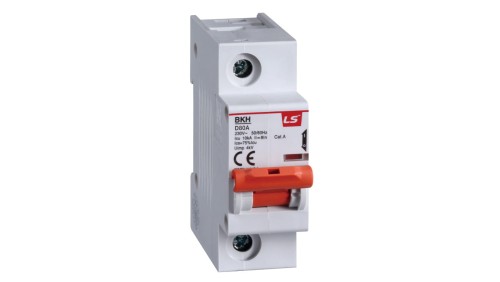 Wyłącznik nadprądowy 1P D 63A 10kA AC BKH 06110333R0