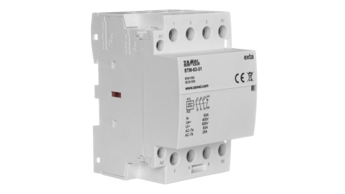 Stycznik modułowy instalacyjny 63A 3Z+1R 230V AC typ: STM-63-31 EXT10000301