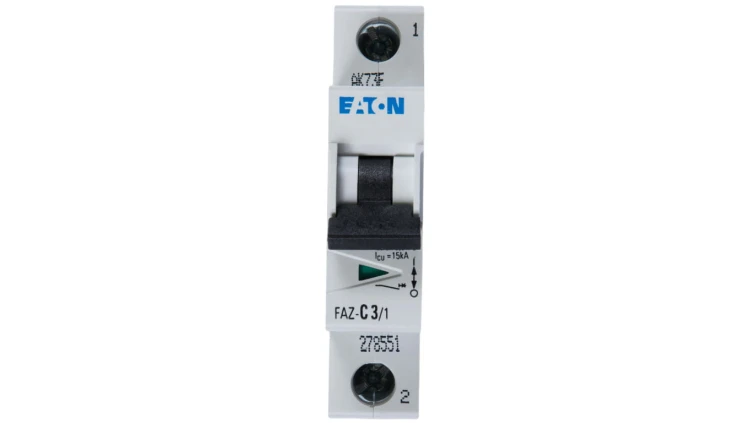 Wyłącznik nadprądowy 1P C 3A 15kA AC FAZ C3/1 278551