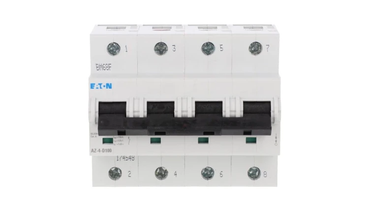 Wyłącznik nadprądowy 4P D 100A 25kA AC AZ-4-D100 174548