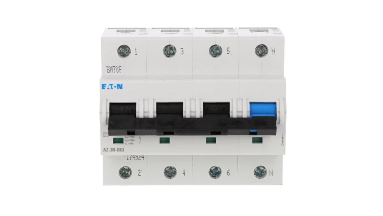 Wyłącznik nadprądowy 3P+N B 63A 25kA AC AZ-3N-B63 174524