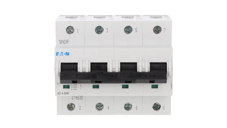 Wyłącznik nadprądowy 4P B 40A 25kA AC AZ-4-B40 174535