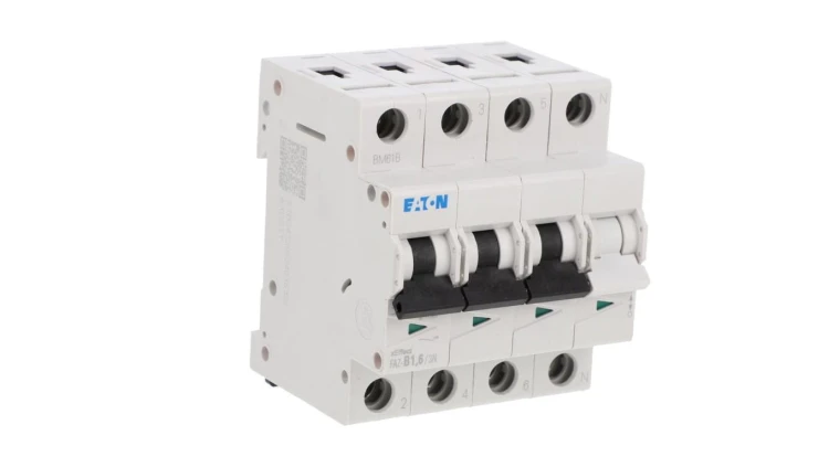 Wyłącznik nadprądowy 3P+N B 1,6A 15kA AC FAZ-B16/3N 278936